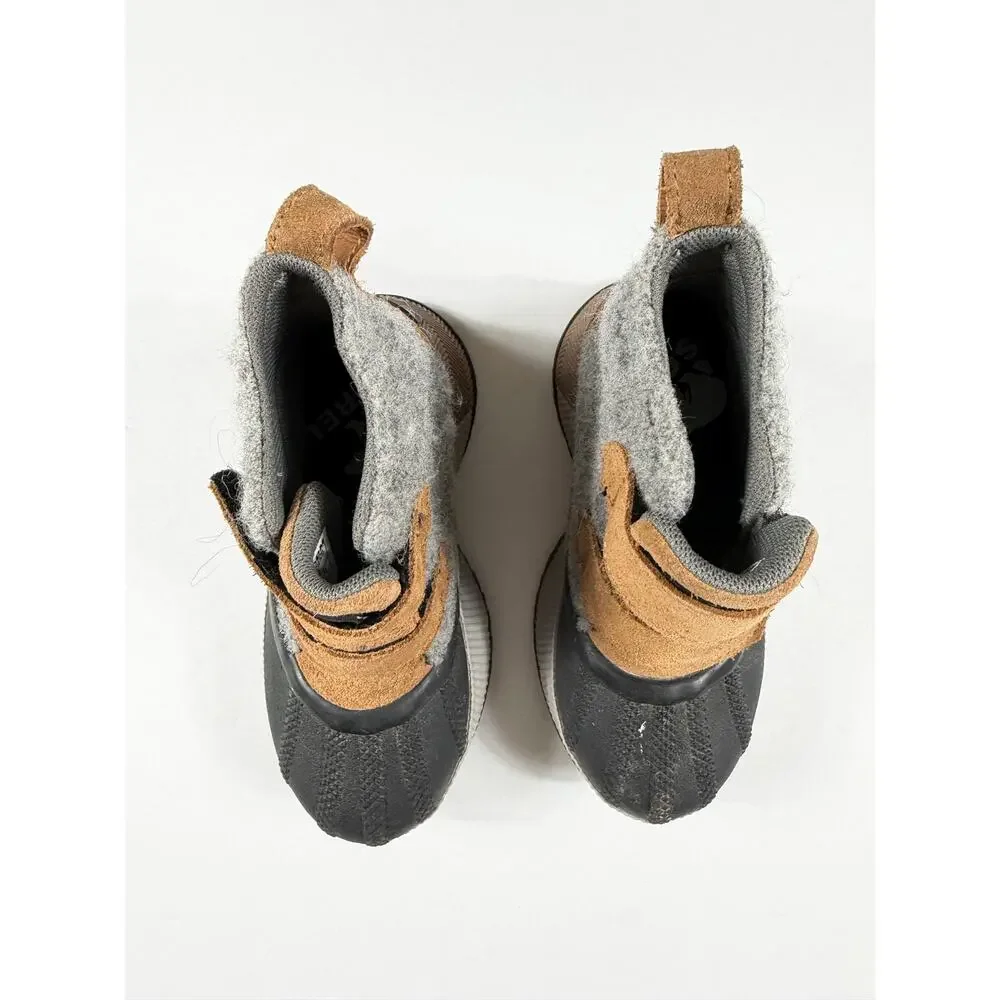 Sorel Out N About Classic Waterproof Winter Boots Gray Camel Toddler Size 10